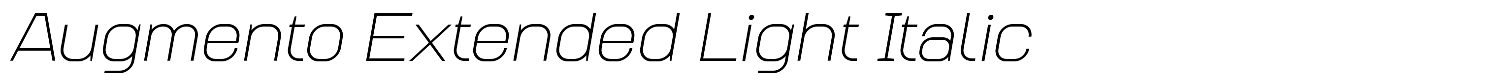 Augmento Extended Light Italic